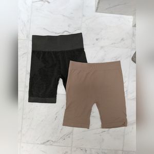 Free people set 2 high waist slimming lounge shorts